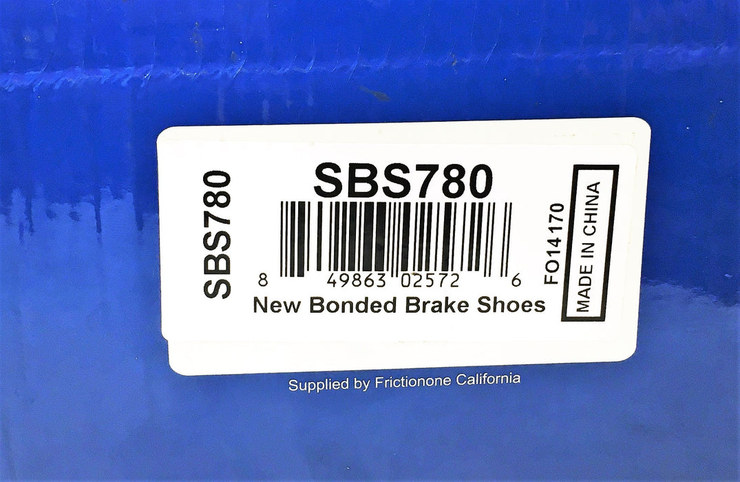 EVS 4 Piece Set Bonded Brake Shoes SBS780 NOS