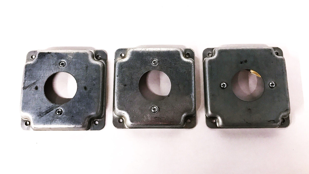 Steel City Square Steel Outlet Cover RS4 [Lot of 3] NOS