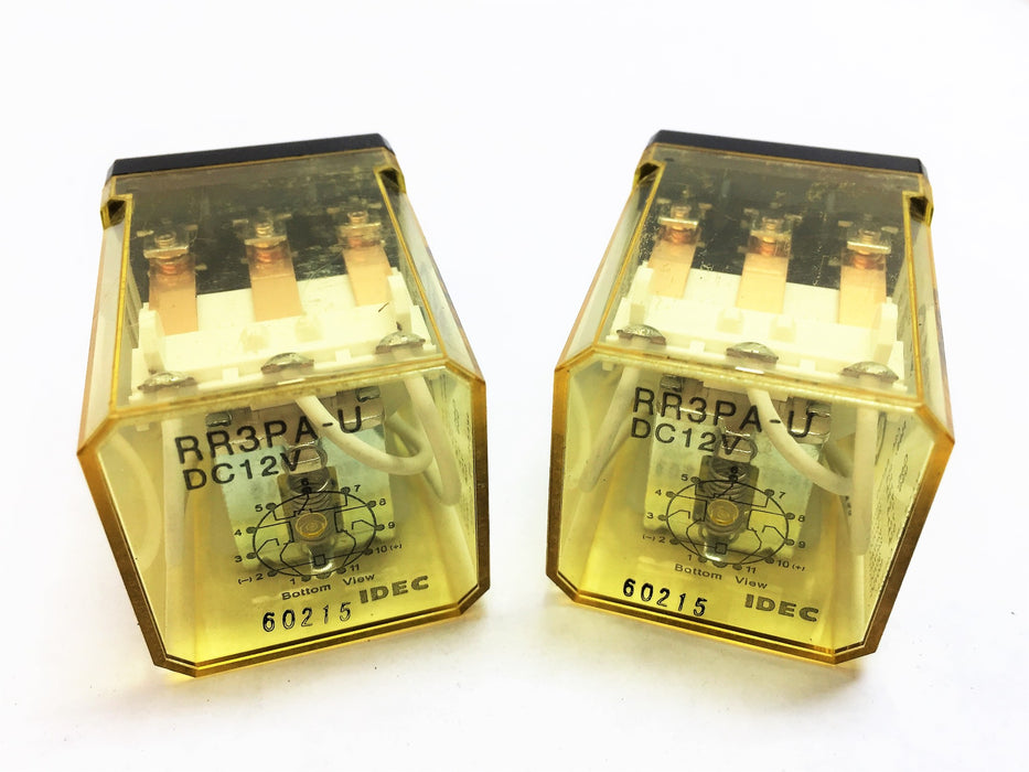 IDEC 11-Pin Cube Relay RR3PA-U [Lot of 2] NOS