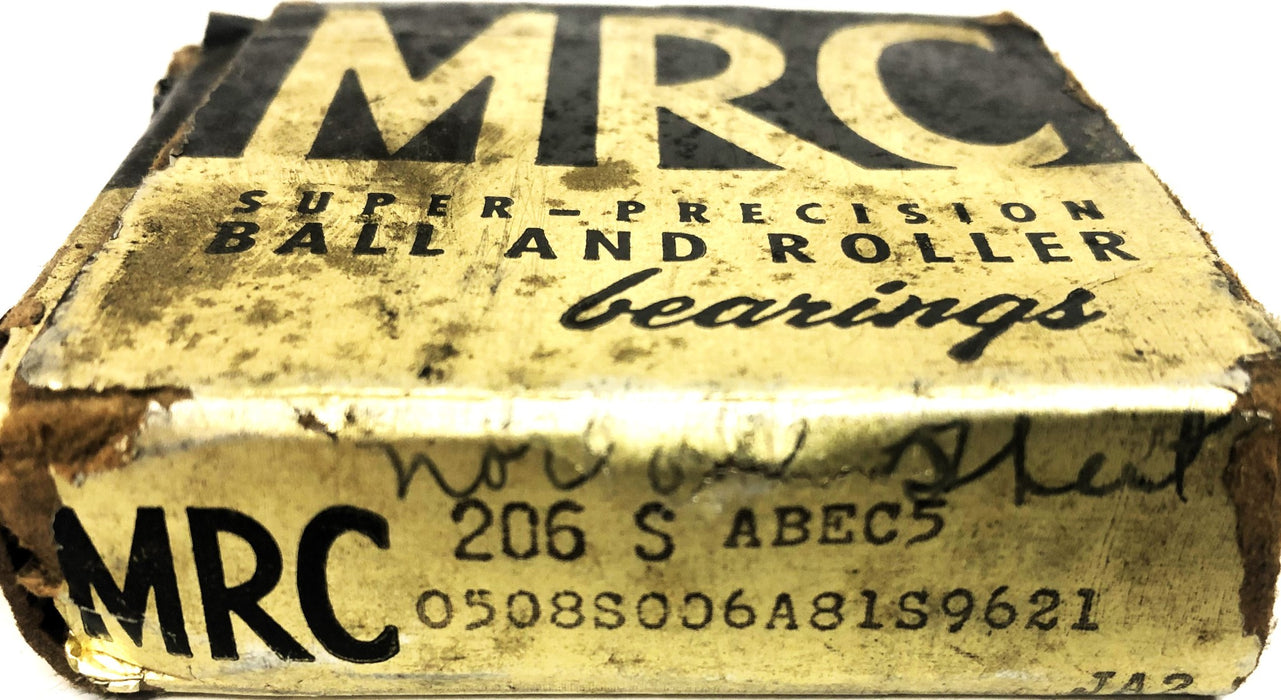 MRC Gurney ABEC5 Angular Contact Ball Bearing 206S NOS