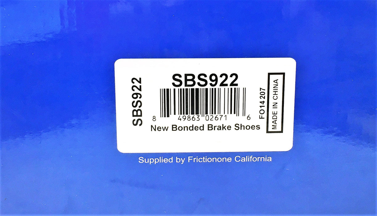 EVS 4 Piece Set Bonded Brake Shoes SBS922 NOS