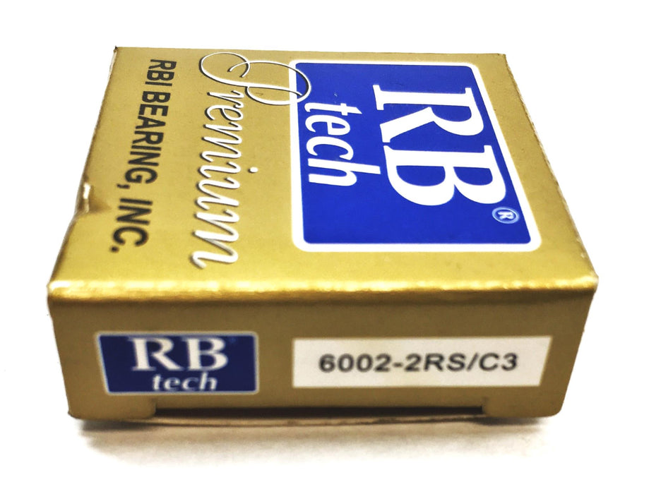 RBI Tech Premium 15x32x9mm Rubber Seal Ball Bearing 6002-2RS/C3 [Lot of 13] NOS
