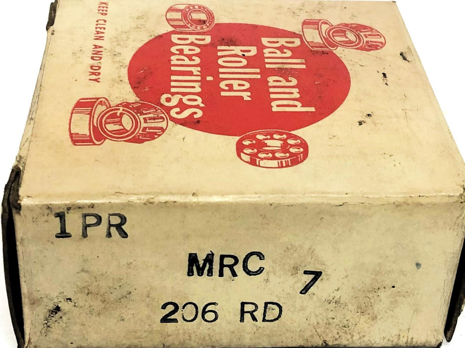 MRC Angular Contact Ball Bearing Pair 206-RD NOS