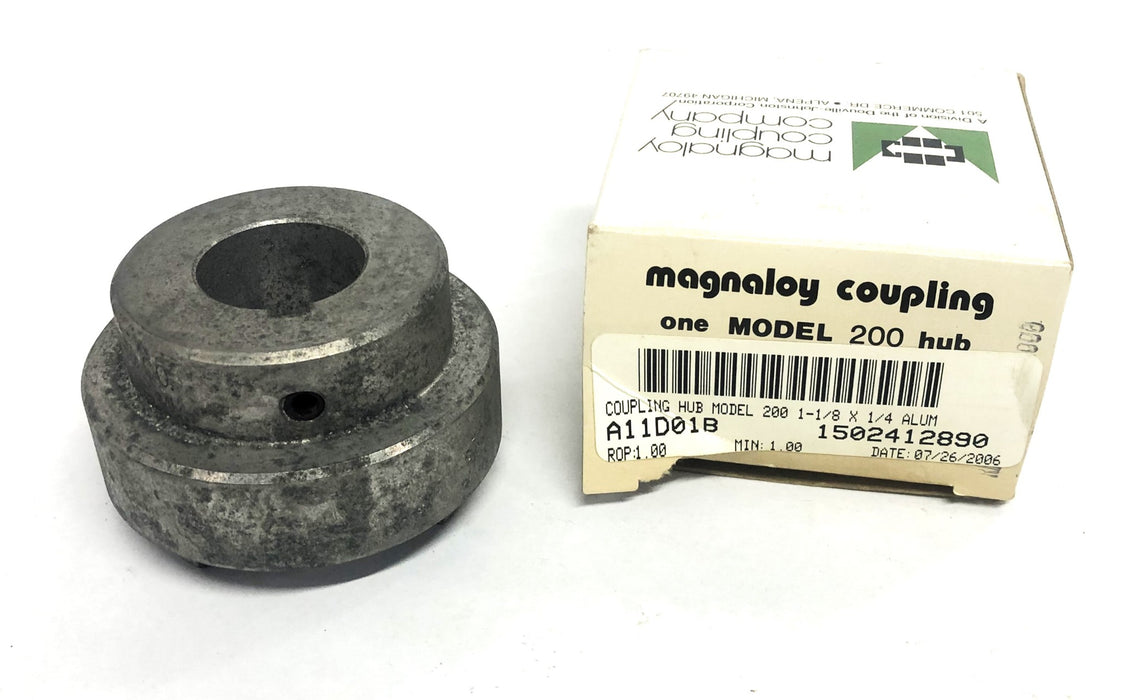 Magnaloy 1-1/8X1/4 Coupling Hub M200 NOS