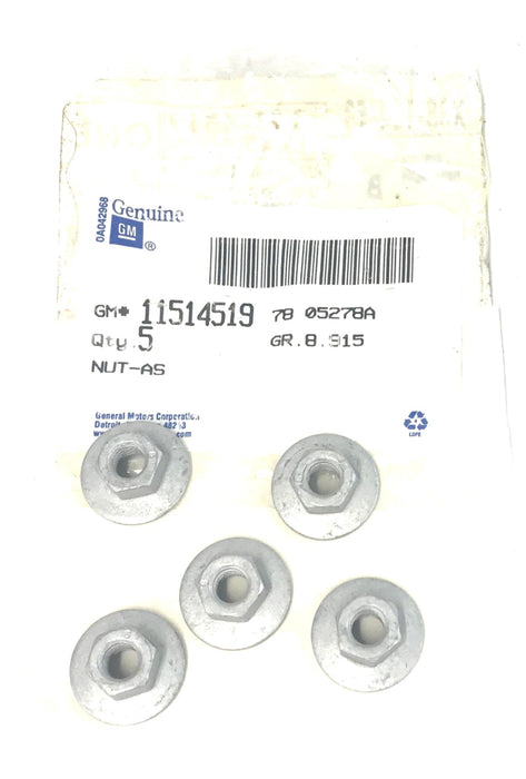 GM Genuine Hood Hinge Nut 11514519 [Lot of 5] NOS