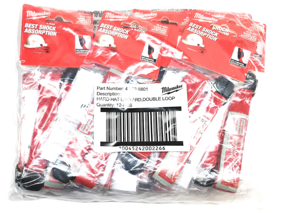 Milwaukee Hard Hat Lanyard With Loop 48-22-8801 [Lot of 12] NOS
