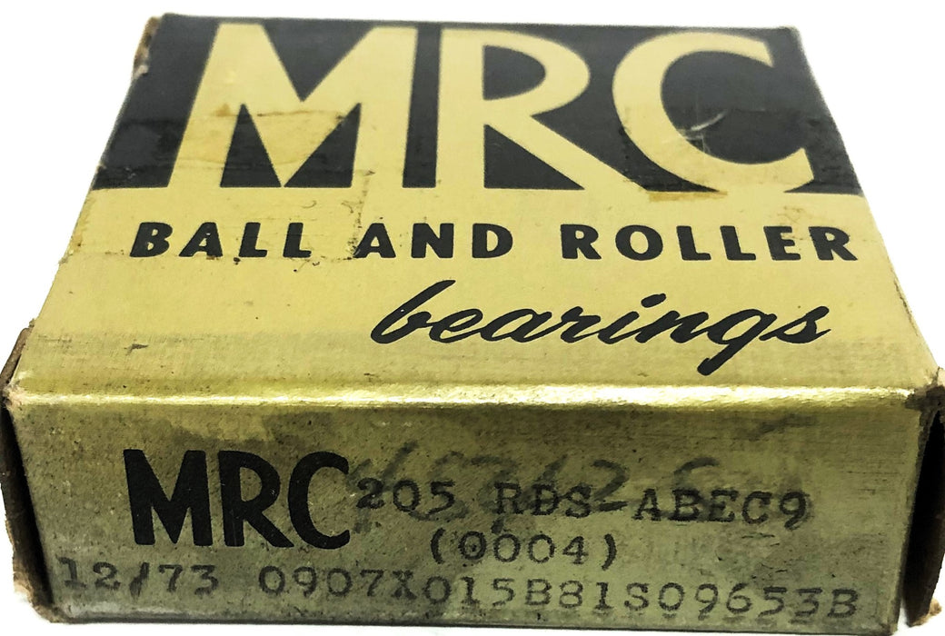 MRC ABEC9 Angular Contact Ball Bearing 205RDS NOS
