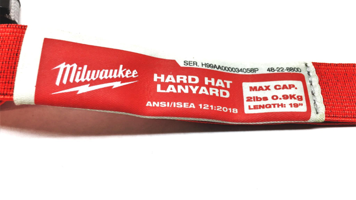 Milwaukee Hard Hat Lanyard With Clip 48-22-8800 [Lot of 3] NOS