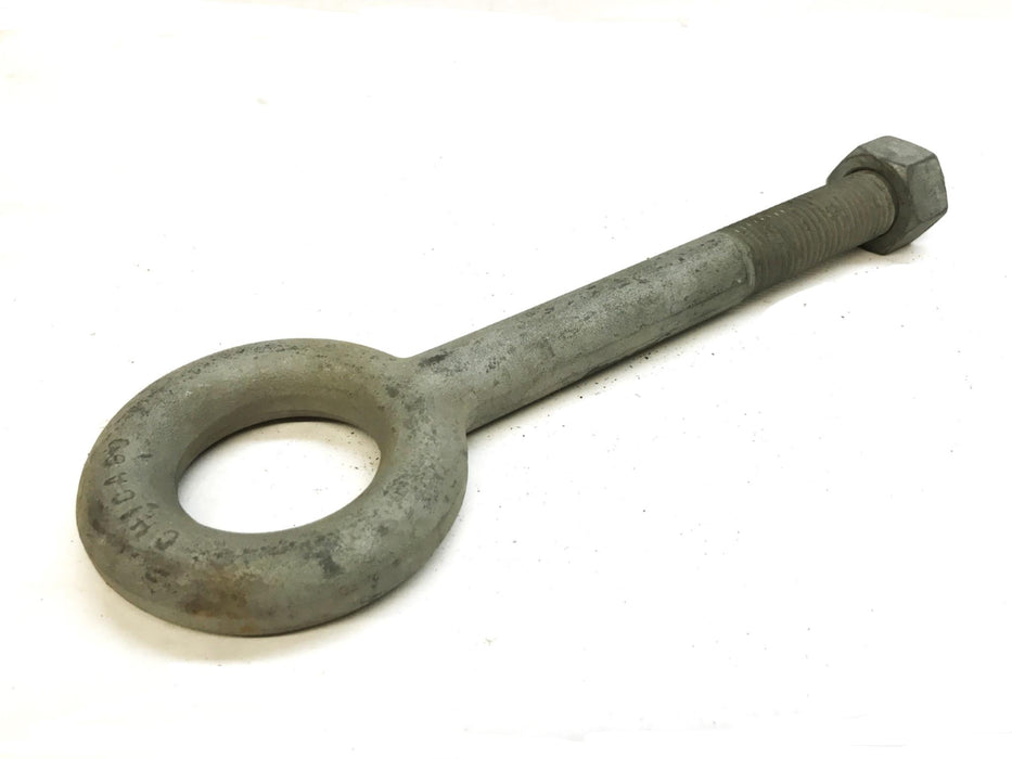 Chicago 12-1/2 inch Eye Hook Bolt and Nut [Lot of 2] USED