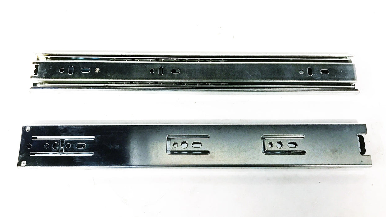 Decorite Silver 14" 45mm Ball Bearing Drawer Slide Set 9014 NOS