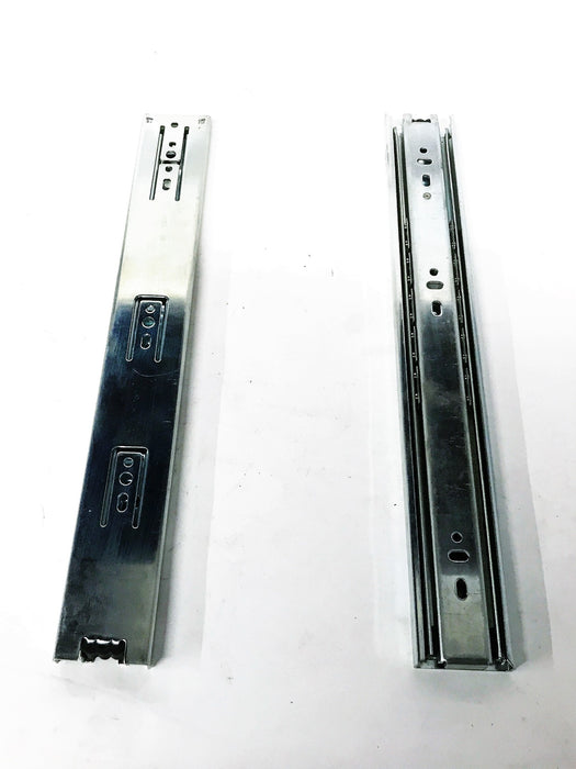 Decorite Silver 14" 45mm Ball Bearing Drawer Slide Set 9014 NOS