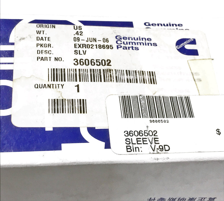 Cummins OEM Sleeve 3606502 NOS
