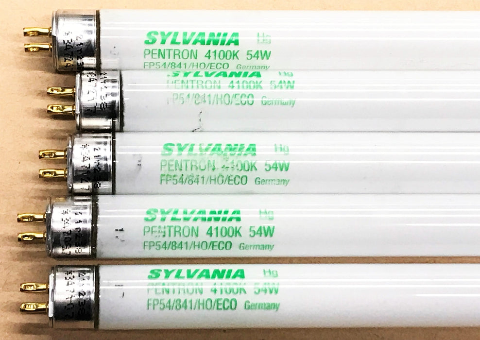 Sylvania Fluorescent Bulb Pentron 4100K 54W 20906-1 [Lot of 5] NOS