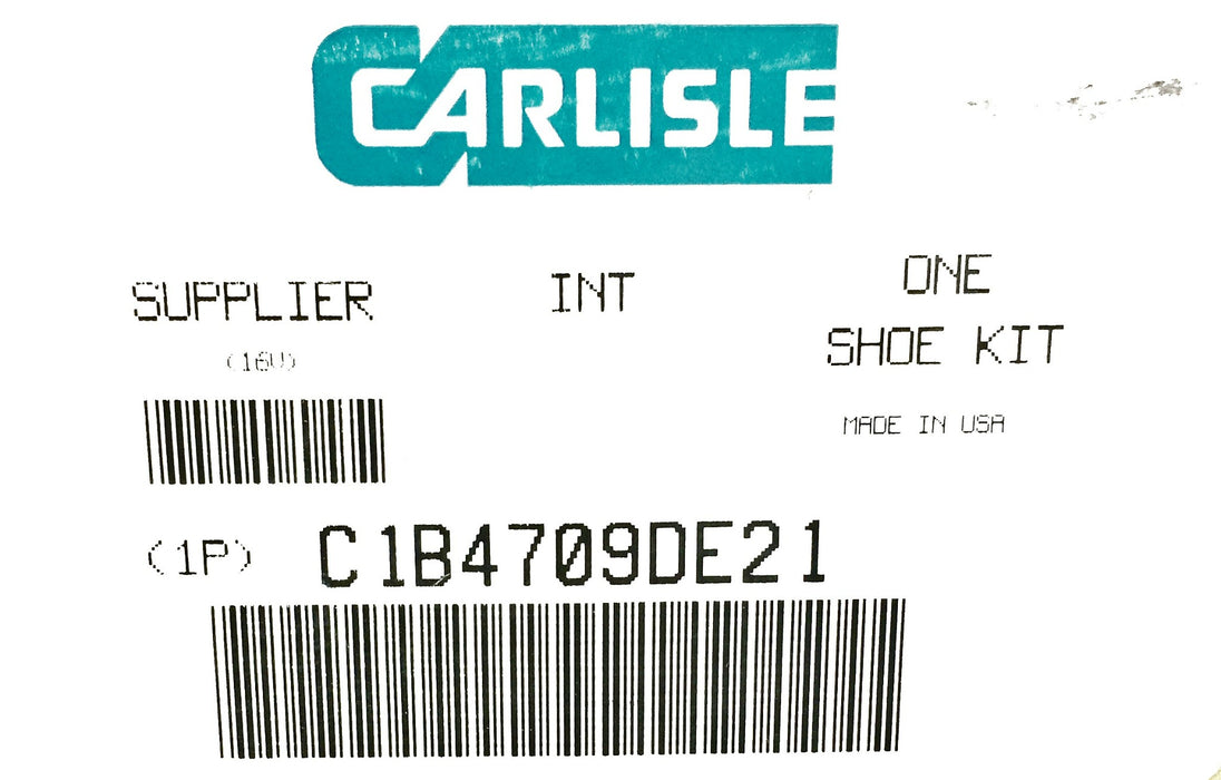 Carlisle Brake Shoe Kit C1B4709DE21 NOS
