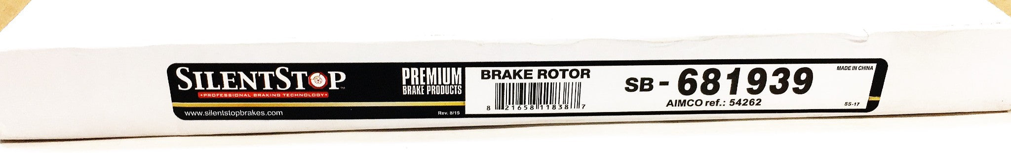 SilentStop Brake Rotor SB-681939 NOS