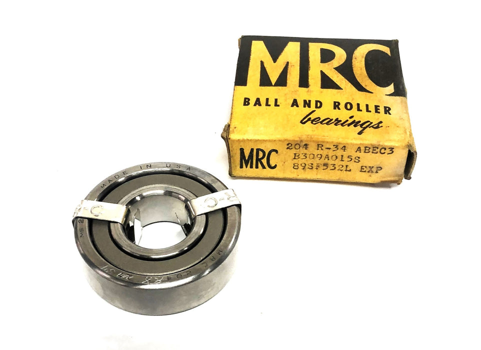 MRC ABEC3 Angular Contact Ball Bearing 204R-34 NOS