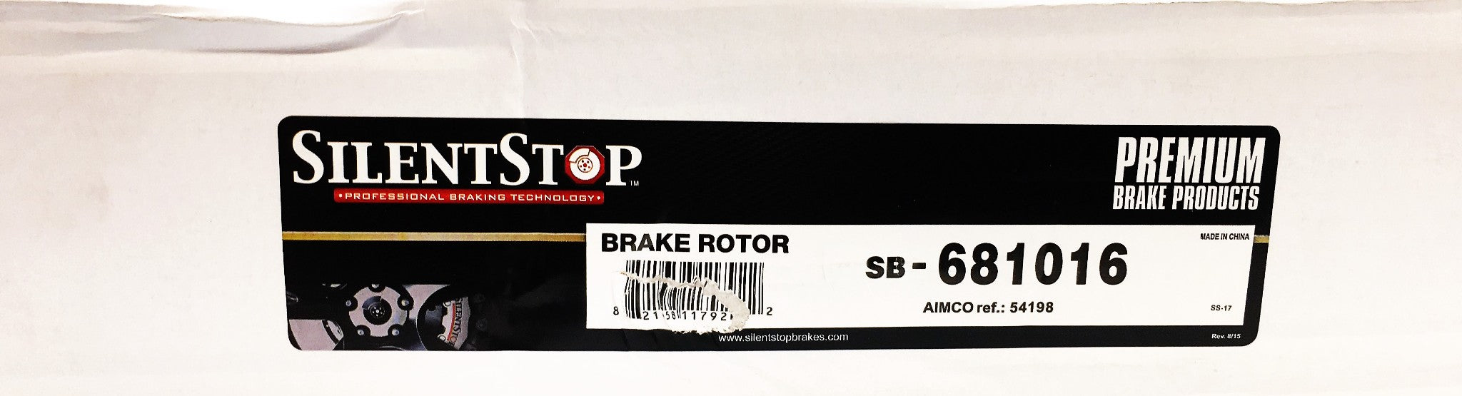 SilentStop Brake Rotor SB-681016 NOS