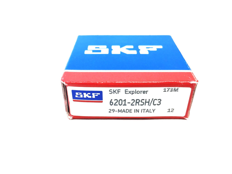SKF 12x32x10mm Bearing 6201-2RSH/C3 [Lot of 6] NOS