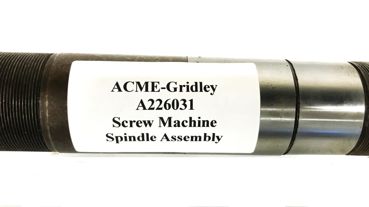 ACME-Gridley Screw Machine Spindle Assembly (extra thread) A226031 NOS