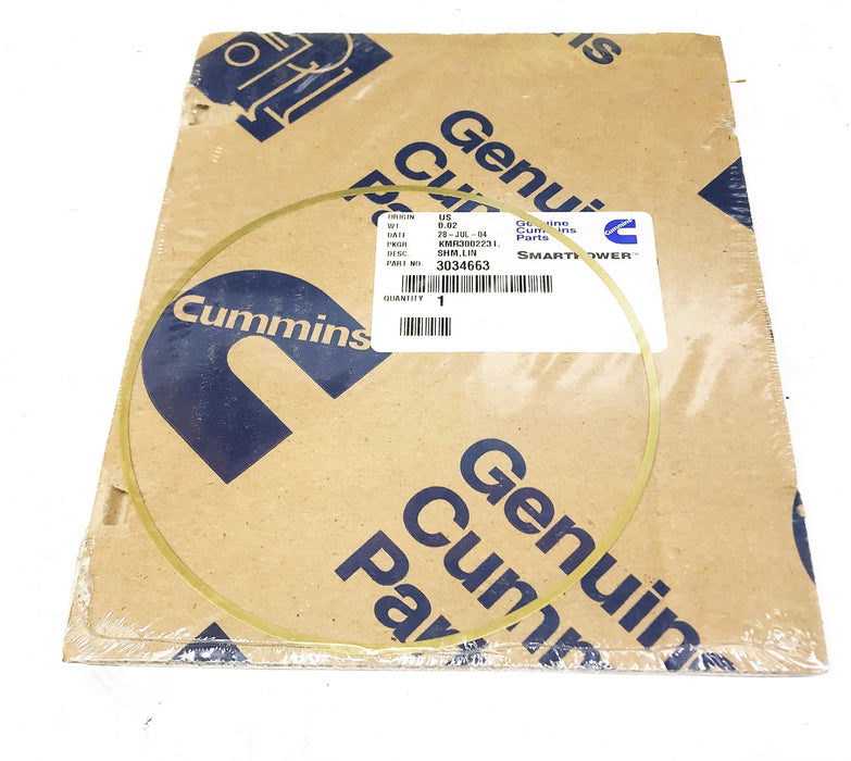 Cummins OEM .008 Shim Liner 3034663 NOS