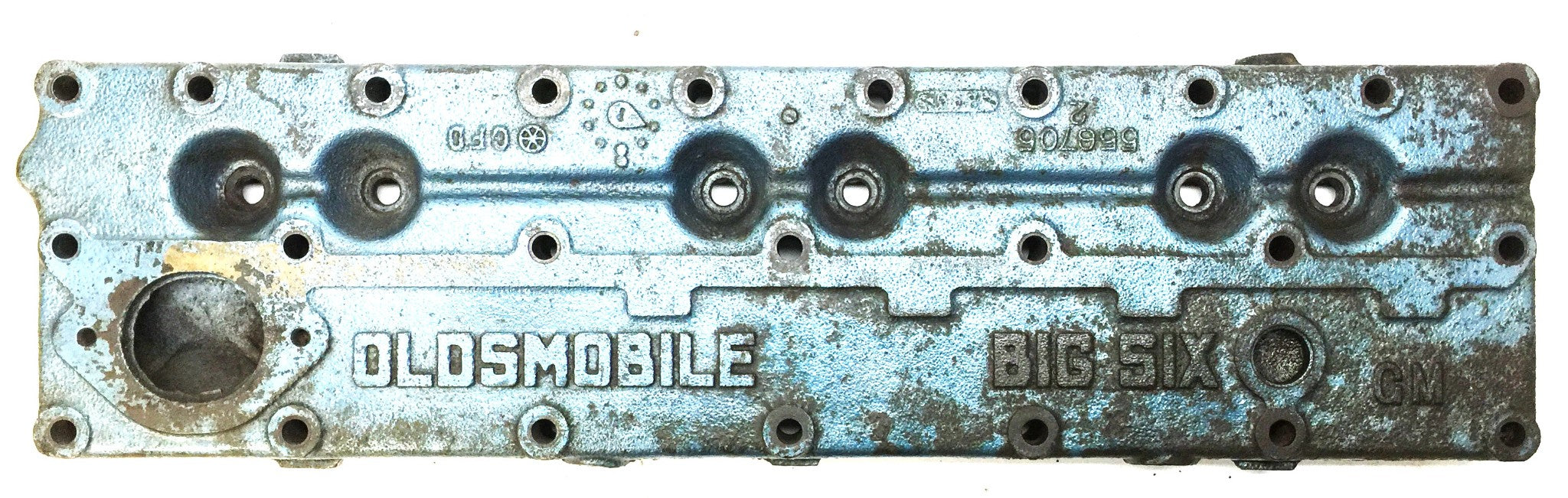 GM/Oldsmobile "BIG SIX" Flathead Cylinder Head 556705 CORE PARTS ONLY