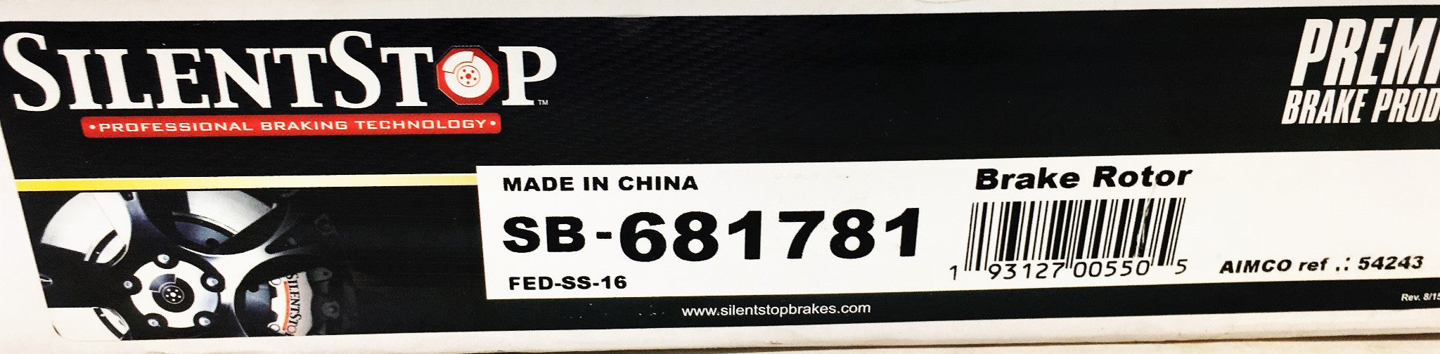 SilentStop Brake Rotor SB-681781 NOS