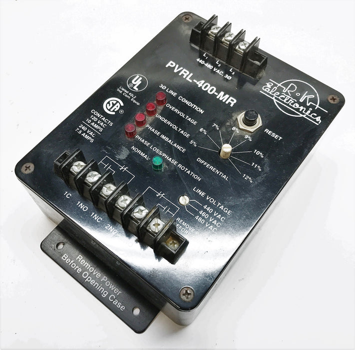 RK Electrics Heavy Duty Relay PVRL-400-MR (Missing Knob) USED