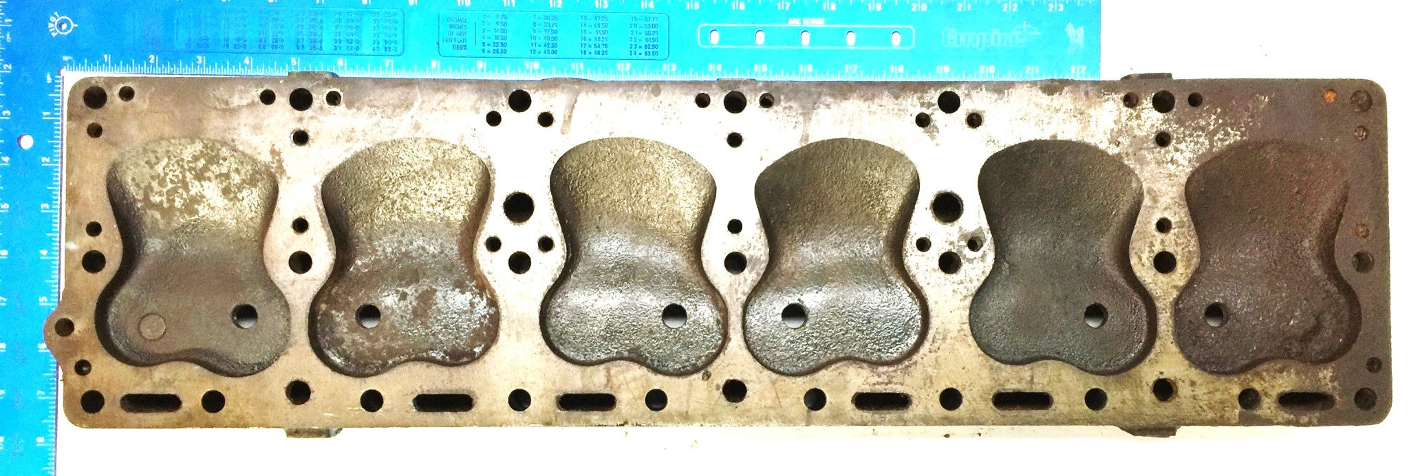 GM/Oldsmobile "BIG SIX" Flathead Cylinder Head 556705 CORE PARTS ONLY