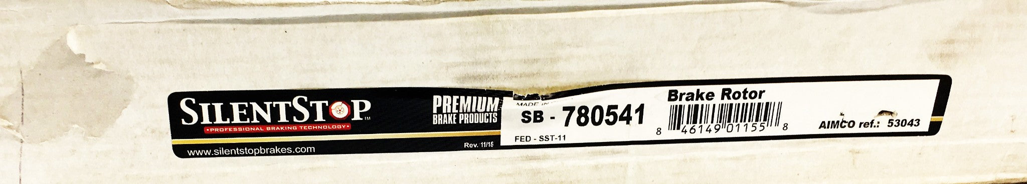 SilentStop Brake Rotor SB-780541 NOS