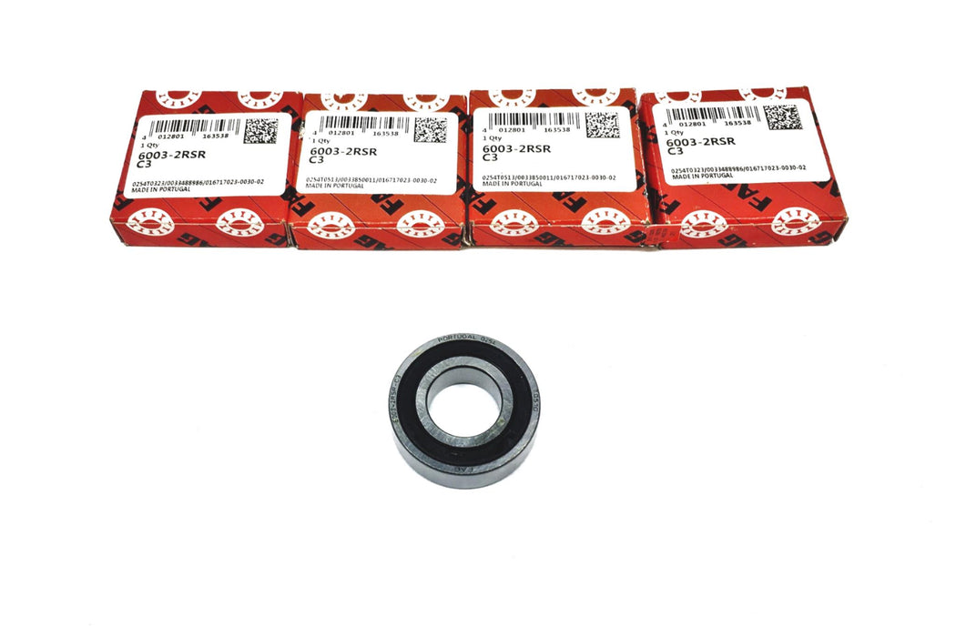 FAG Bearing Rubber Sealed Bearing 6003-2RSR/C3 [Lot of 4] NOS