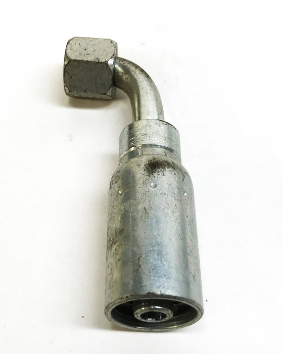 Eaton Weatherhead 3/8" 90 Degree Hydraulic Hose Fitting 06U-666 [Lot of 2] NOS