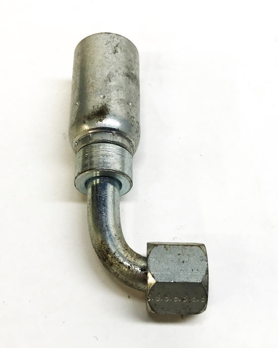 Eaton Weatherhead 3/8" 90 Degree Hydraulic Hose Fitting 06U-666 [Lot of 2] NOS
