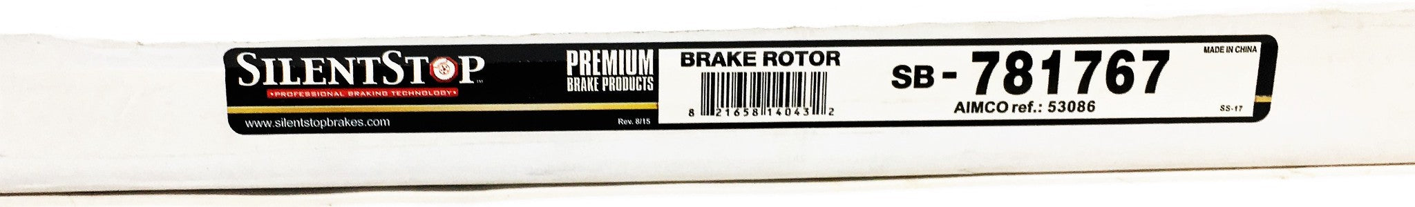 SilentStop Brake Rotor SB-781767 NOS