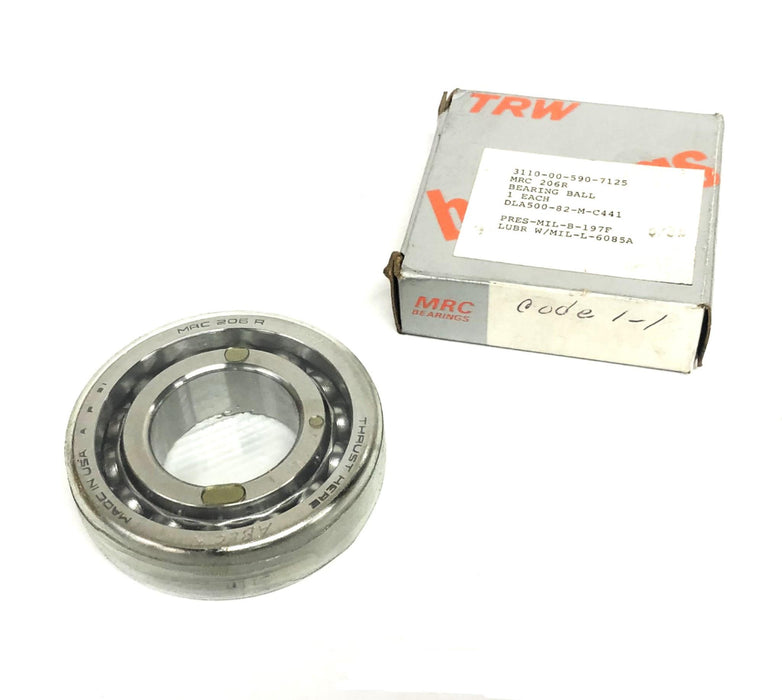 MRC TRW Angular Contact Ball Bearing 206R NOS