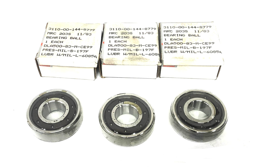 MRC TRW Angular Contact Ball Bearing 203S [Lot of 3] NOS