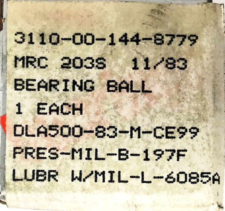 MRC TRW Angular Contact Ball Bearing 203S [Lot of 3] NOS