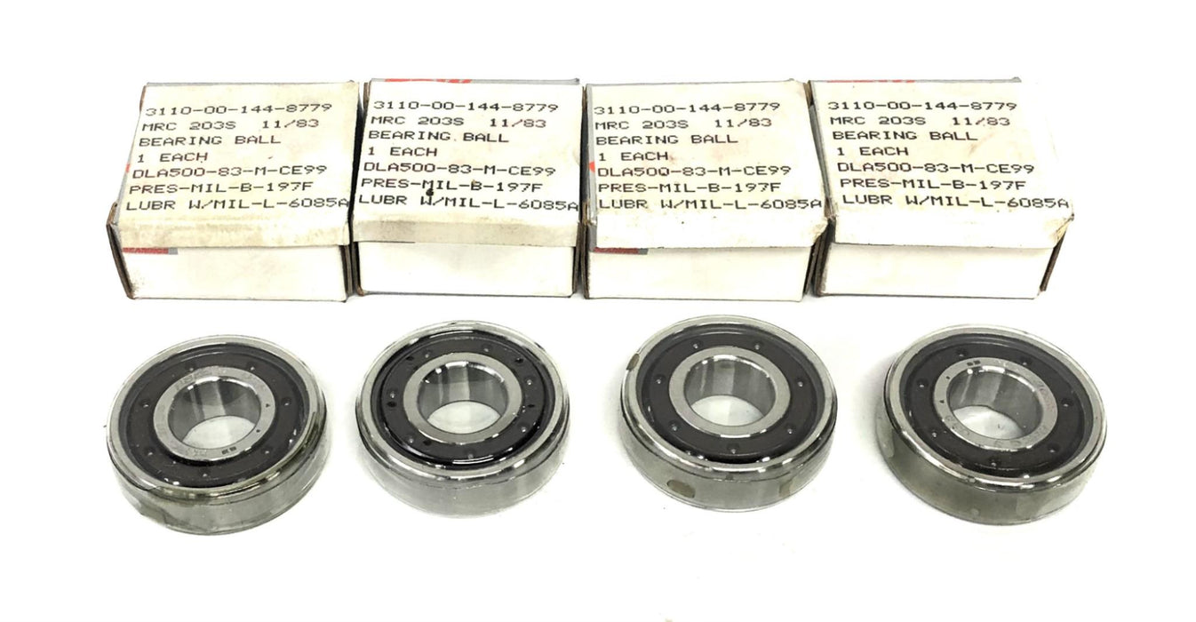 MRC TRW Angular Contact Ball Bearing 203S [Lot of 4] NOS