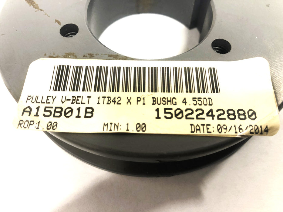 Unbranded P1 Bushing Single Groove V-Belt Pulley 1TB42 NOS