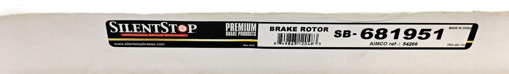 SilentStop Brake Rotor SB-681951 NOS