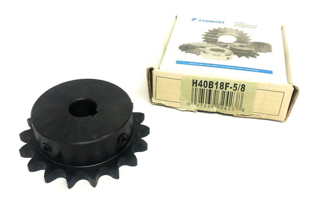 Tsubaki UST 2 Screw Set 18 Tooth Sprocket H40B18F-5/8 NOS