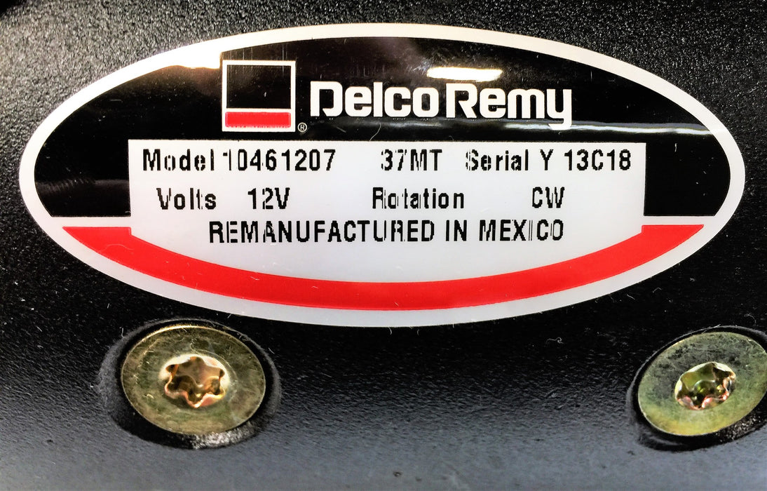 Delco Remy Starter 37MT 12V 10461207 REMANUFACTURED