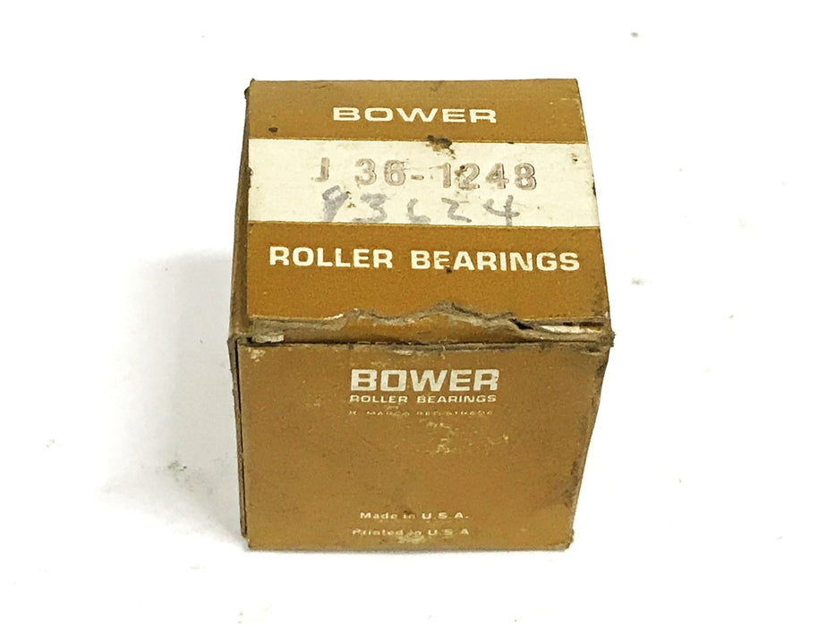 Bower Needle Roller Bearing J36-1248 [Lot of 3] NOS