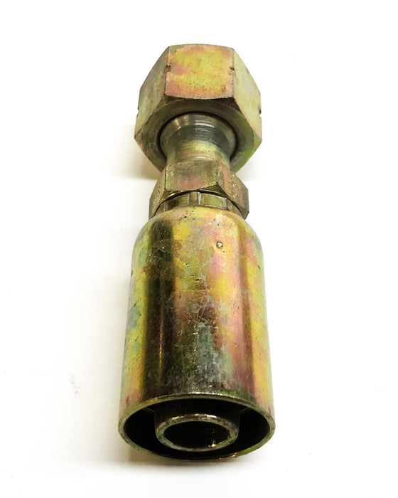 Unbranded 3/4" x 3/4" Swivel Hydraulic Hose Fitting 12U-S72 [Lot of 2] NOS