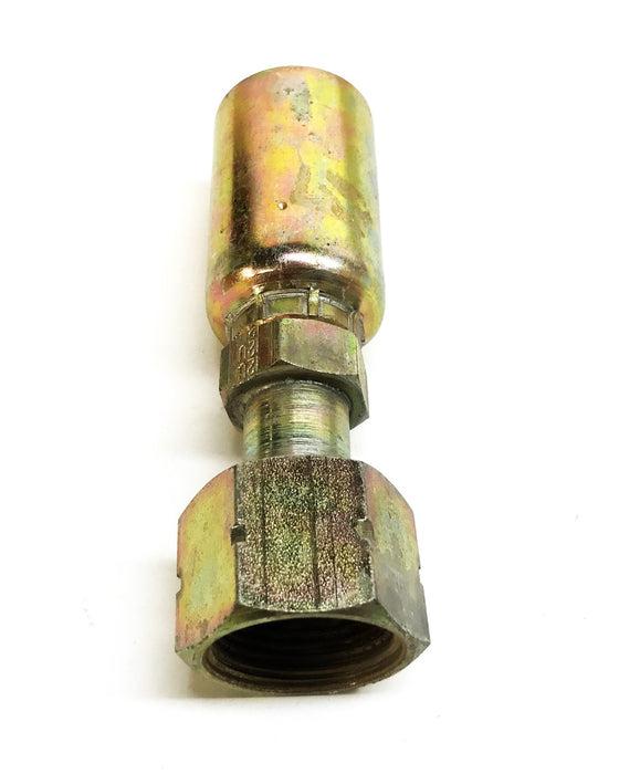 Unbranded 3/4" x 3/4" Swivel Hydraulic Hose Fitting 12U-S72 [Lot of 2] NOS