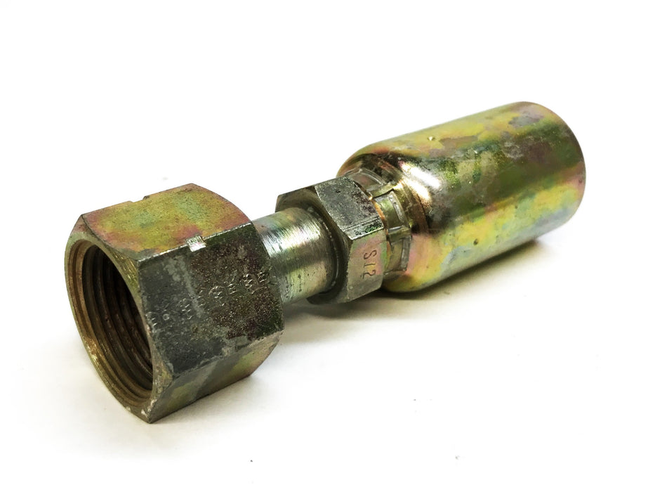 Unbranded 3/4" x 3/4" Swivel Hydraulic Hose Fitting 12U-S72 [Lot of 2] NOS