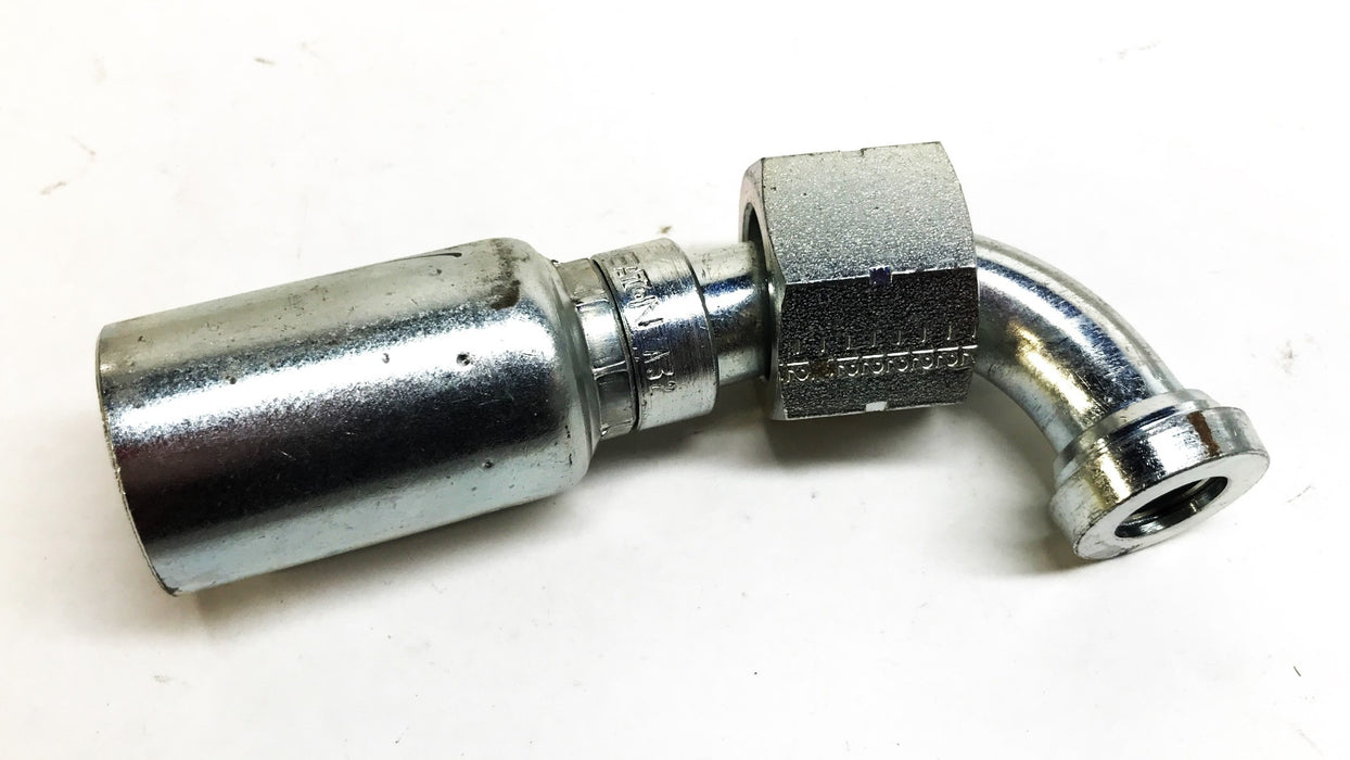 Eaton Weatherhead 3/4" x 3/4" 90 Degree Hydraulic Hose Fitting 12U-A32 NOS
