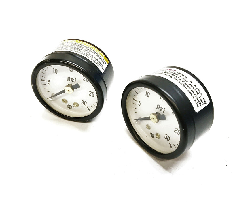 Ametek "P500" 1-1/2" Round 1/8" NPT 0-30 Pressure Gauge 166320 [Lot of 2] NOS