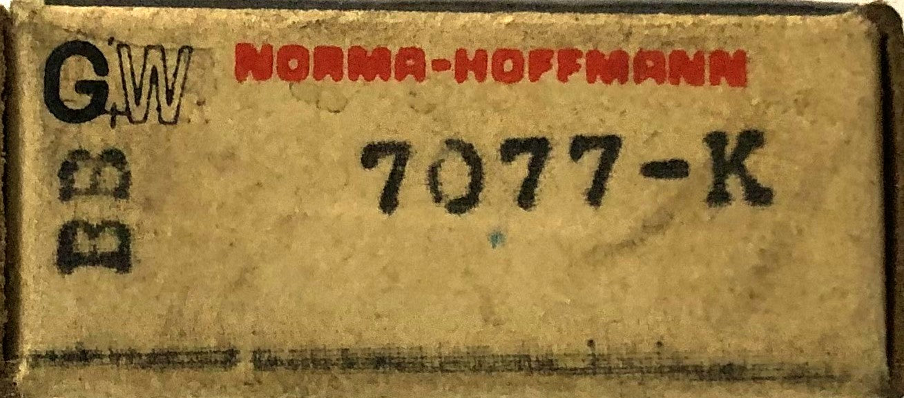 Norma Single Row Ball Bearing 7077-K NOS