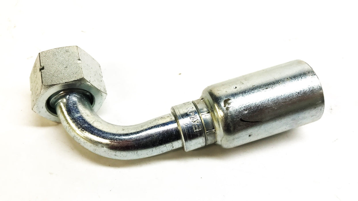 Eaton Weatherhead 3/4" x 3/4" 90 Degree Hydraulic Hose Fitting 12U-A32 NOS