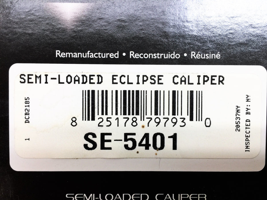 NAPA Total Eclipse Semi-Loaded Eclipse Caliper SE-5401 REMANUFACTURED